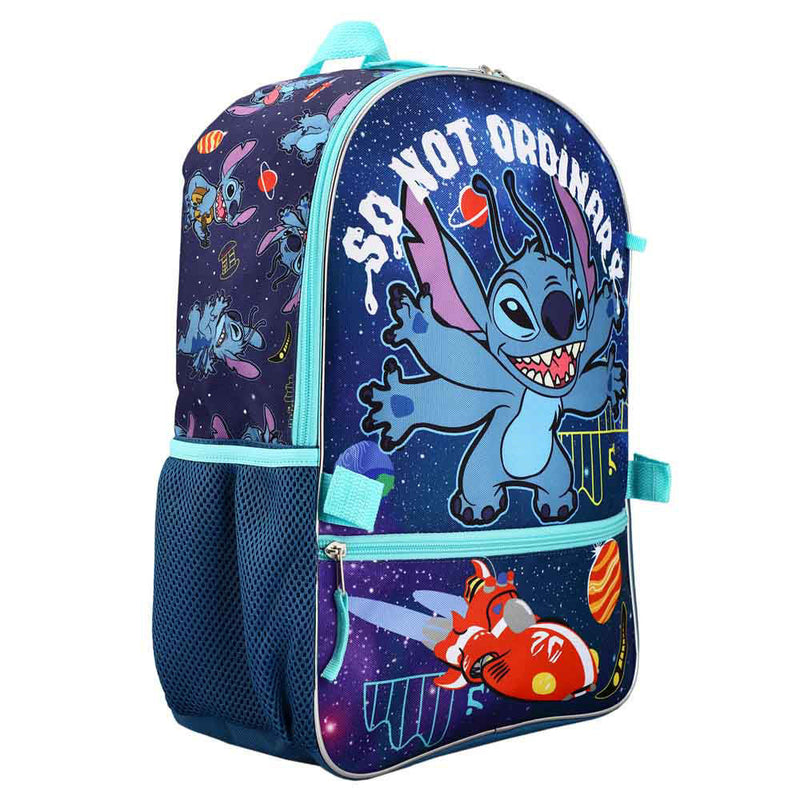 Lilo & Stitch Space Themed 5 Piece Kids 16" Backpack Set