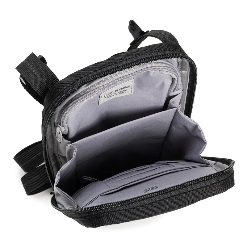 RFIDsafe™ RFID blocking tech crossbody