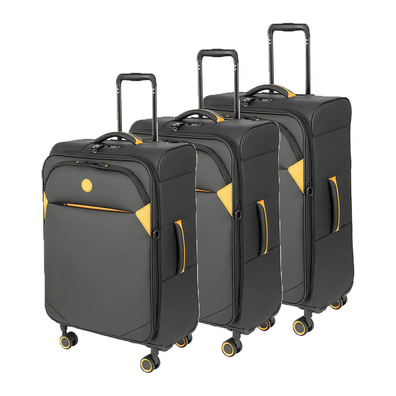 Verage Cambridge Softside Anti-Bacterial Luggage 3 Piece Set (18.5" + 24" + 29")