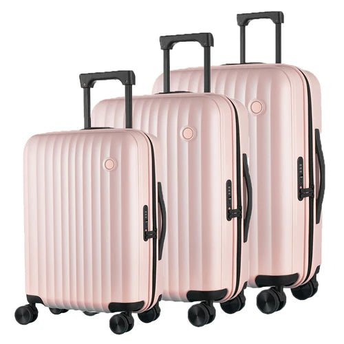 Claxton Zipper Spinner Hardshell 3 Pc Luggage Set