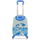 Tucci-Kids Dolphin Hardside Wheeled Spinner Rolling Luggage