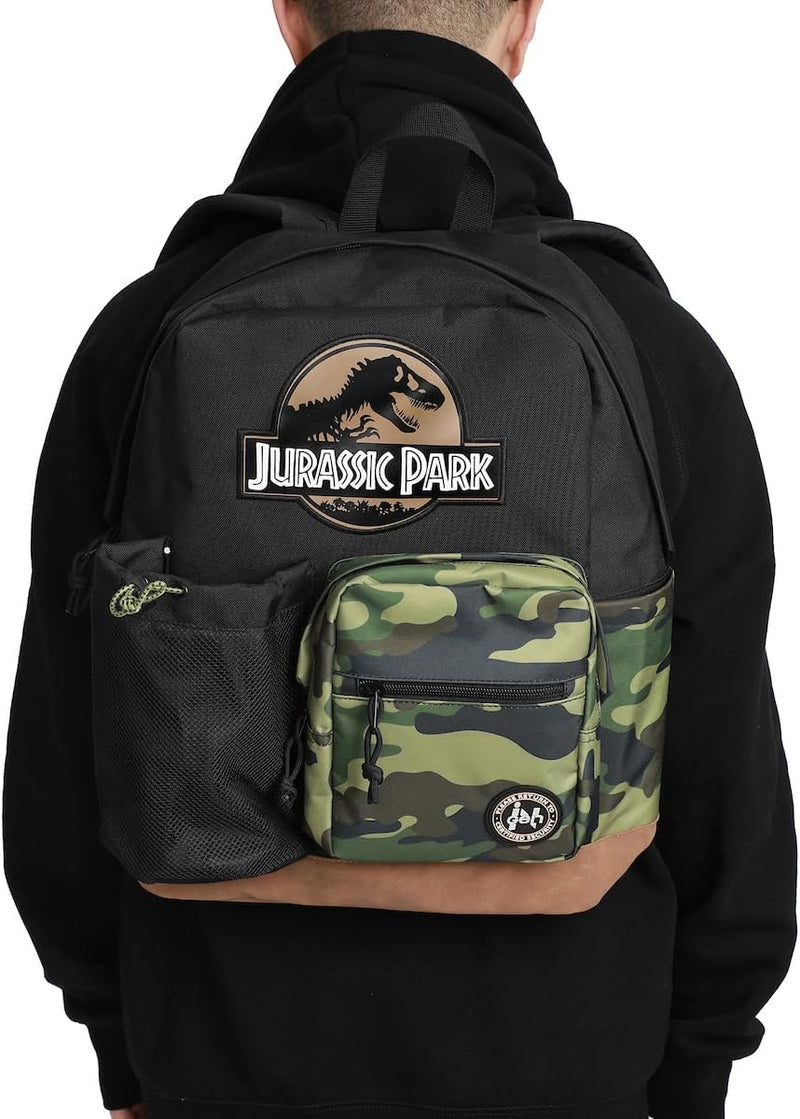 Jurassic Park Camouflage 18" Backpack with Hydration Pocket