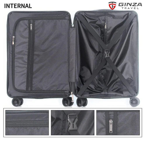 Ginza Travel Hardside Trolley Spinner Luggage 2 Pcs Set (20"/28")