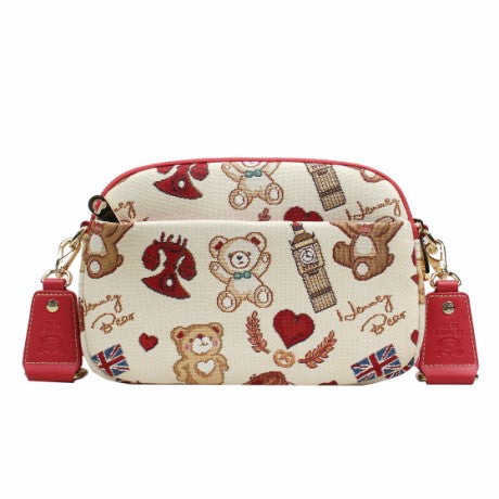 Henney Bear Leatherette Crossbody Shoulder Bag