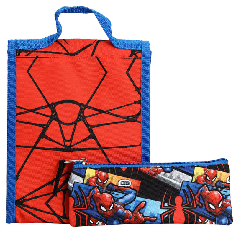 Marvel's Spider-Man Backpack and Folding Lunch 5 piece Set