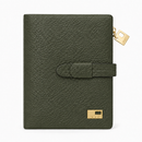JCCS Women’s Genuine Leather Long Bifold Wallet with Central Zip Coin Pocket