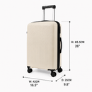 Omaska Jetvibe Pro 24-Inch Medium Expandable Hardside Spinner Suitcase