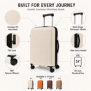 Omaska Jetvibe Pro 24-Inch Medium Expandable Hardside Spinner Suitcase