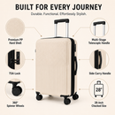 Omaska Jetvibe Pro 28-Inch Large Expandable Hardside Spinner Suitcase