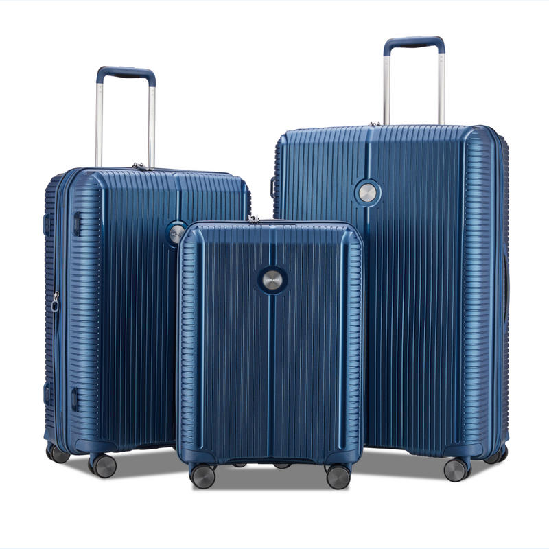 Verage Rome Hardside Expandable Luggage 3 Piece Set (19" + 24" + 28")