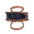 Canterburry Leatherette Top Handle Shoulder Bag
