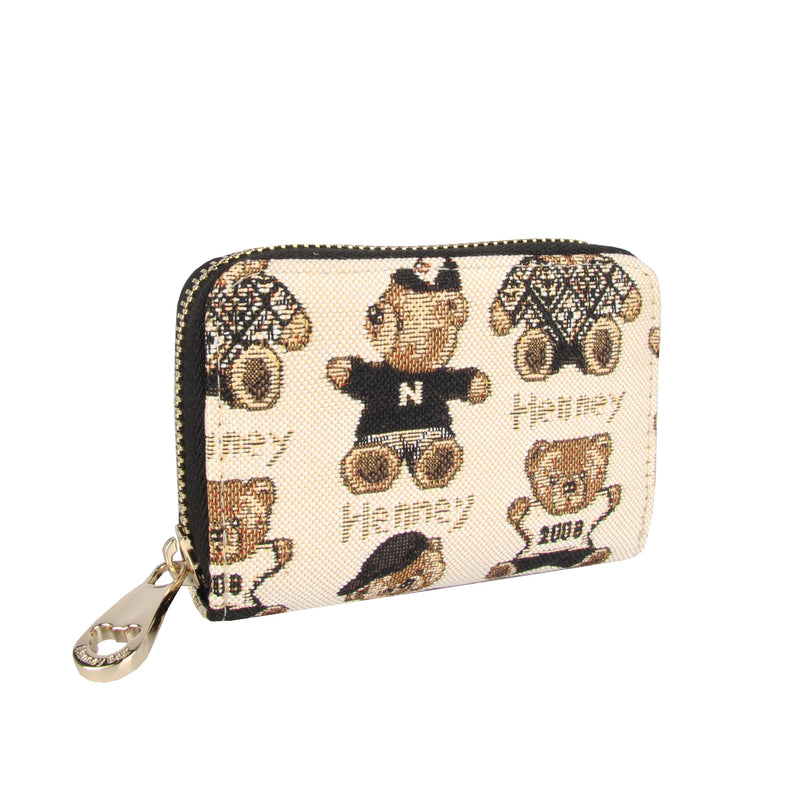 Henney Bear Wristlet Purse