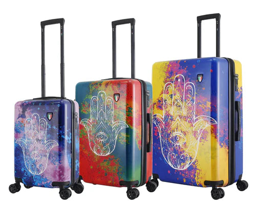 Tucci Exotic Hamsa PC Hardside Luggage SET (20", 24", 28")