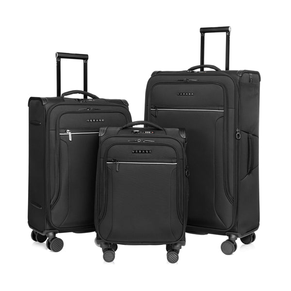 Verage Toledo III Anti-Bacterial Softside Luggage 3 Piece Set (19" + 24" + 29")