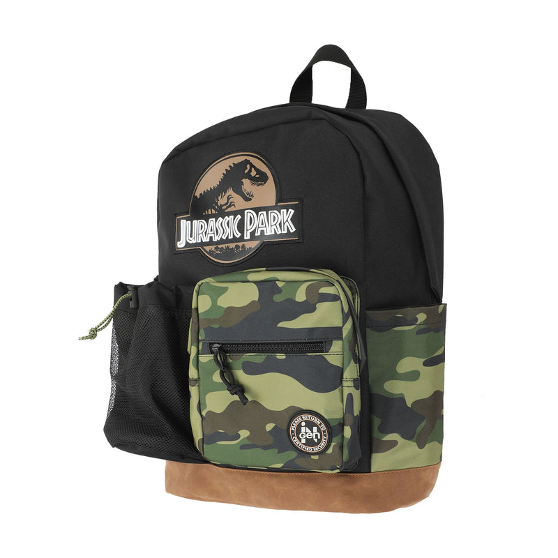 Jurassic Park Camouflage 18" Backpack with Hydration Pocket