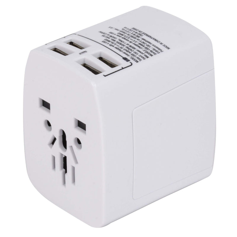 Maple Leaf International Universal Travel Adapter Plug w/ 4 USB Charging Ports