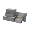 6pcs Set Travel Luggage Organizer Packing Cube