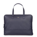 Knomo Reeves 14In Leather Slim Briefcase - Luggage City
