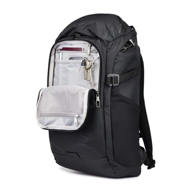 {{ backpack }} {{ anSport City View Remix (City Scout) Backpack SuccessActive }} - Luggage CityPacsafe {{ black }}